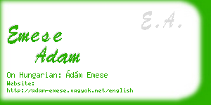 emese adam business card