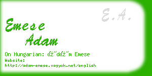 emese adam business card